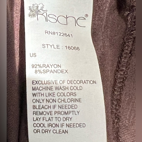 Kische Long Sleeve Asymmetrical Draped Brown Pullover Top Size S - Picture 7 of 7